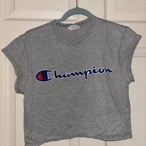 Champion Heather Gray Crop Top